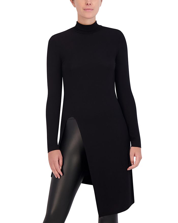 Bcbgmaxazria asymmetrical outlet turtleneck dress