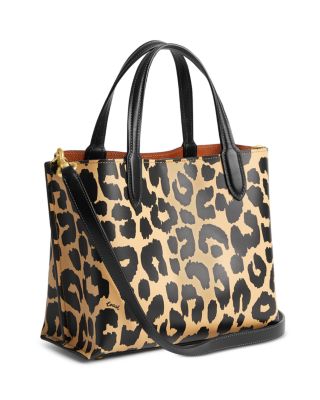 COACH Willow 24 Leopard Print Tote | Bloomingdale's