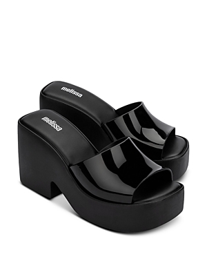 MELISSA WOMEN'S POSH AD SLIP ON PLATFORM HIGH HEEL SANDALS