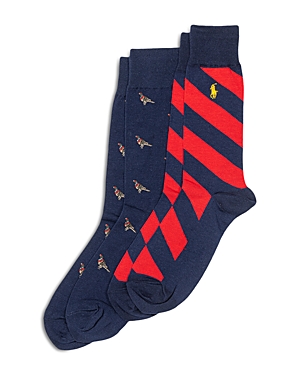 Polo Ralph Lauren Cotton Blend Pheasant Dress Crew Socks, Pack Of 2 In Assortment