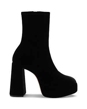 Shop Larroude Women's Dolly Stretch Platform High Heel Boots In Black