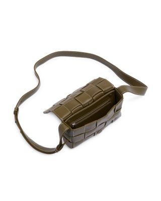 Small Cassette Intreccio Leather Crossbody Bag