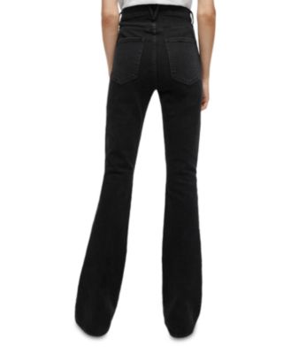 Beverly High Rise Flare Jeans in Washed Onyx