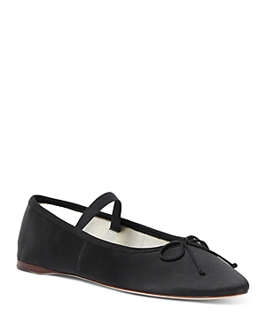 Shop Loeffler Randall Women's Leonie Slip On Ankle Strap Flats In Black