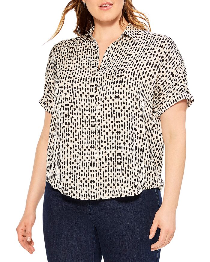 NIC+ZOE Plus Inky Dots Shirt | Bloomingdale's