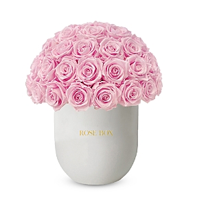 Rose Box Nyc 50 Rose Half Ball Arrangement In Light Pink