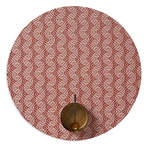 Chilewich Swing Round Placemat In Paprika