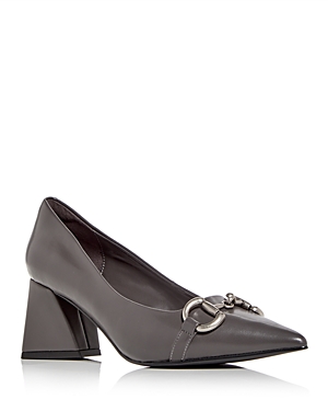 Jeffrey Campbell Happy Hour Pointed Toe Pump In Grey Silver
