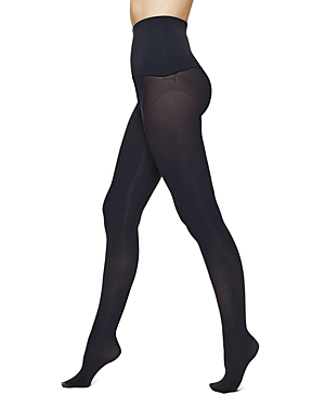 Hue Yoga Waist Tights In Black