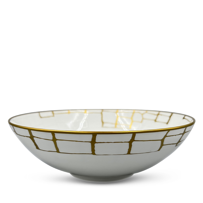 Prouna Alligator Serving Bowl In Gold