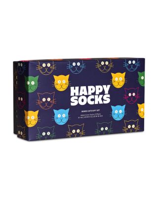 Mixed Cats Crew Socks Gift Set, Pack of 3
