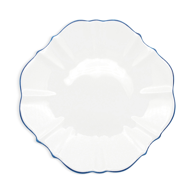 Prouna Twig New York Amelie 7 Bread Canape Plate In Blue/white