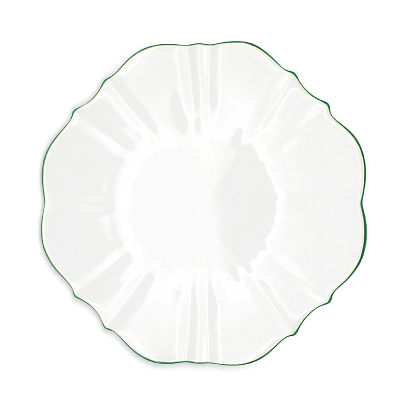 Prouna Twig New York Amelie 8.75 Salad Dessert Plate In Green/white