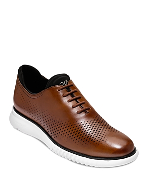 Men's 2.ZERGRAND Laser Wingtip Oxford Shoes