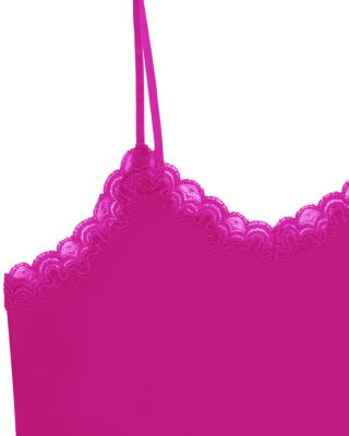 Lace Trim Silk Camisole