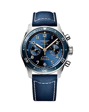 Longines Spirit Flyback Chronograph, 42mm In Blue