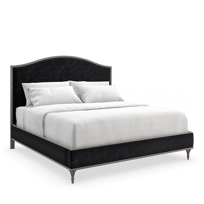 Shop Caracole Fontainebleau Platform Bed, King In Cool Brown