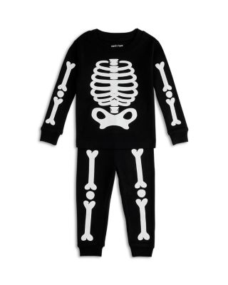 petit lem - Unisex Skeleton Print Two Piece Pajama Set - Little Kid