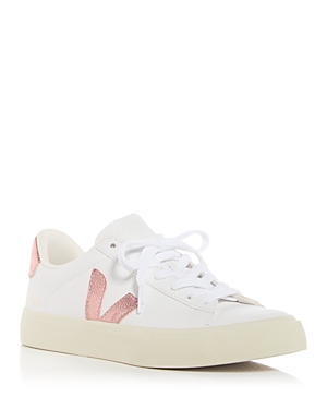 Veja Women's Campo Low Top Sneakers In White/nacre