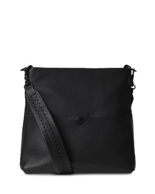 Iconic Slim Messenger Leather Crossbody Bag