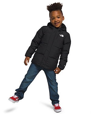 Shop The North Face Unisex North Hooded Puffer Jacket - Little Kid In Black