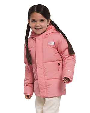 Shop The North Face Unisex North Hooded Puffer Jacket - Little Kid In Shady Rose