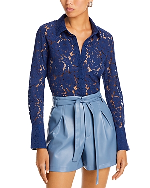 Generation Love Jada Lace Blouse In Oxford