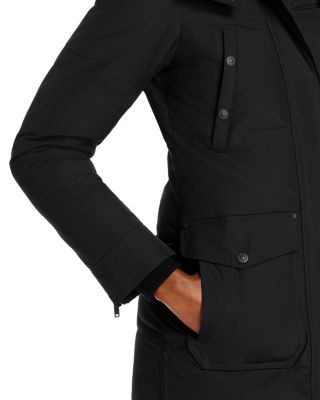 Moose Knuckles Onyx Causapscal Shearling Trim Down Parka