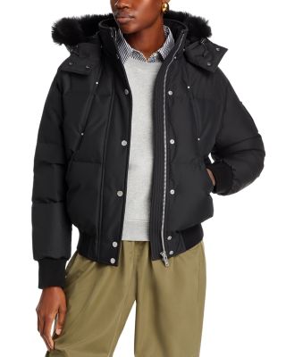 MOOSE KNUCKLES｜JACKETS (CLOUD BOMBER SHEARLING JACKET ( Moose Knuckles Cloud Bomber Shearling Trim Jacket