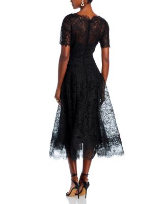 teri jon by rickie freeman lace high-low dress $895 Rickie Freeman for Teri Jon Women's Black Lace High Low Gown Dress  Size 18