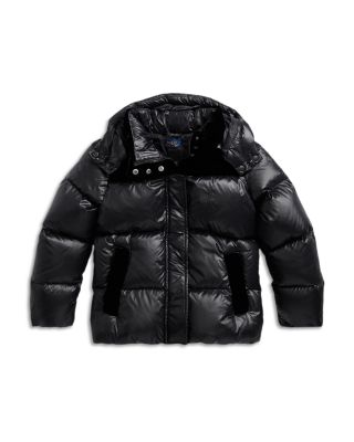 Ralph lauren velvet puffer jacket best sale