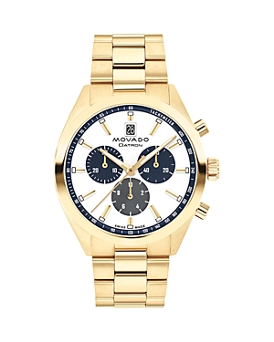 Movado Datron Heritage Series Chronograph, 41mm In White/gold