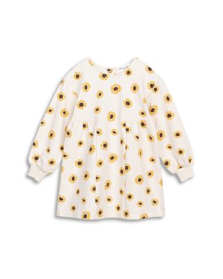 Miles The Label - Girls' Sunflower Print French Terry Dress - Baby