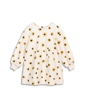 Miles The Label Girls' Sunflower Print French Terry Dress - Baby