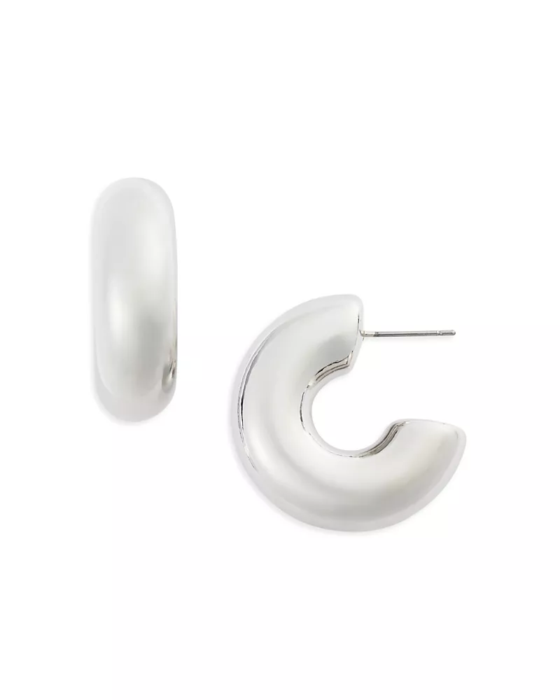 Kenneth Jay Lane Small C Hoop Earrings