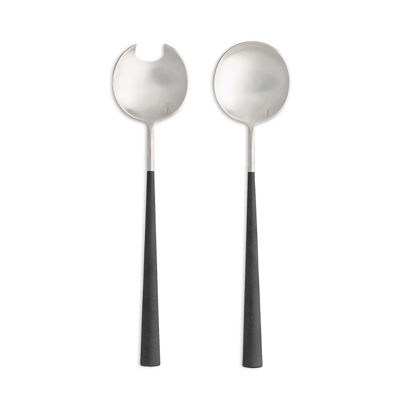 Costa Nova Mito Cable 2 Piece Salad Serving Set In Black