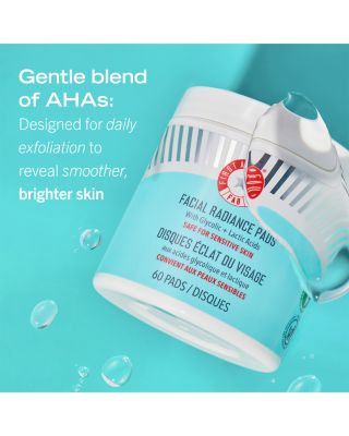 Facial Radiance Pads with Glycolic &amp; Lactic Acids Exfoliating Pads with AHA