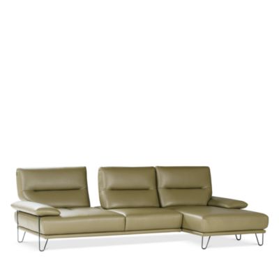 Amica 2-Piece Leather Sectional