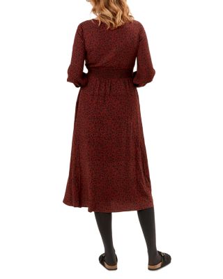 Leila Floral Print Maternity Nursing Dress