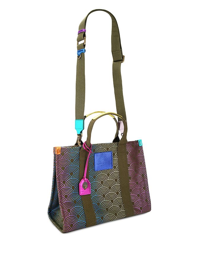 Shop Kurt Geiger Southbank Small Tote In Green Multi