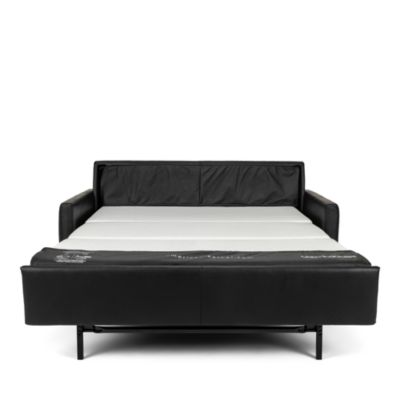 Bentley Fabric & Leather Queen Sleeper Sofa