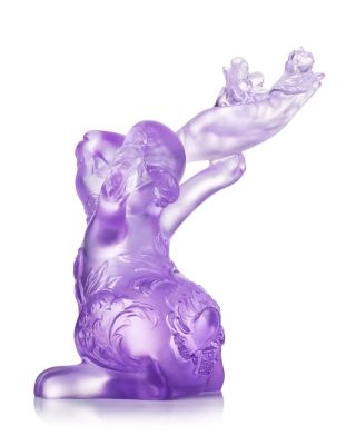 Spring Breeze Felicitous Rabbit Crystal Figure