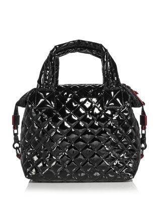 Small Lacquer Sutton Deluxe Top Handle Bag