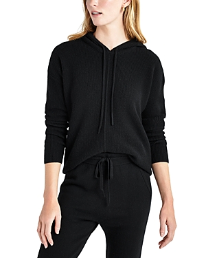 Splendid Elin Sweater Hoodie In Black