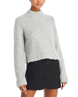 Shop Proenza Schouler White Label Brigitt Sweater In Light Grey