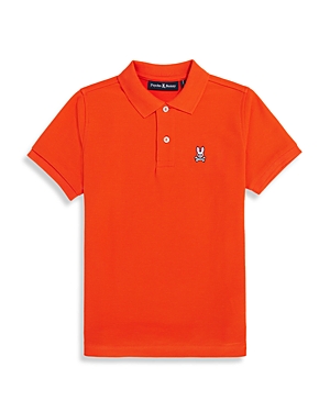 Psycho Bunny Classic Pima Cotton Polo In Tangerine