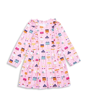 Worthy Threads Girls' Cake Print Cotton Dress - Little Kid, Big Kid In Pink