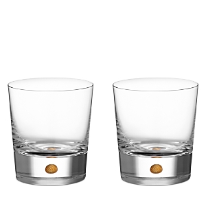 Orrefors Intermezzo Double Old Fashion Gold Glass, Set of 2 - 100% Exclusive
