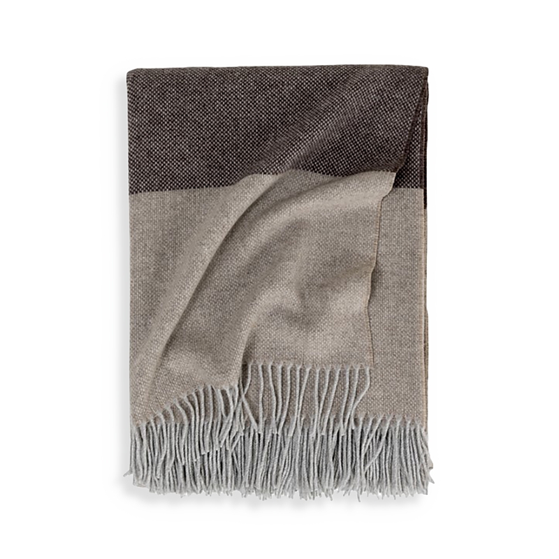 Frette Balze Throw In Brown/brown