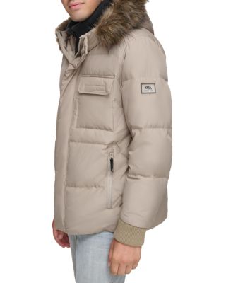 Nisko Faux Fur Trimmed Hooded Bib Coat